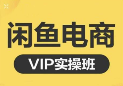 鱼客·闲鱼电商零基础入门到进阶VIP实战课程，帮助你掌握闲鱼电商所需的各项技能-啄木鸟资源库