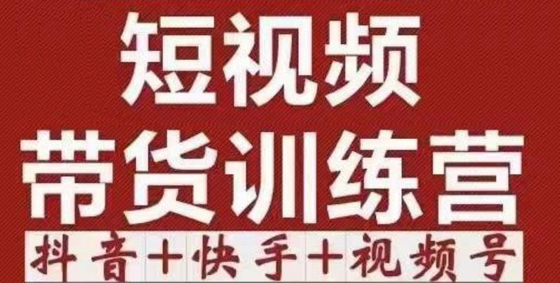 短视频带货特训营（第12期）抖音+快手+视频号：收益巨大，简单粗暴！-啄木鸟资源库