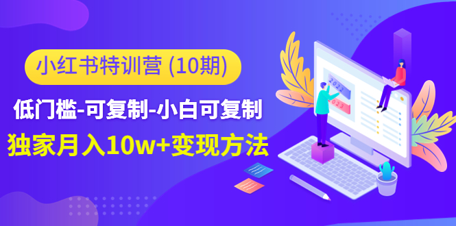 小红书特训营（第10期）低门槛-可复制-小白可复制-独家月入10w+变现方法-啄木鸟资源库