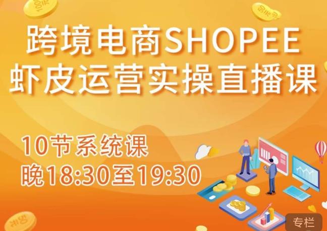 跨境电商Shopee虾皮运营实操直播课，从零开始学，入门到精通（10节系统课）-啄木鸟资源库