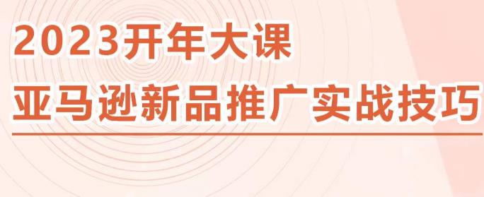 2023亚马逊新品推广实战技巧，线下百万美金课程的精简版，简单粗暴可复制，实操性强的推广手段-啄木鸟资源库