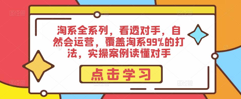 淘系全系列，看透对手，自然会运营，覆盖淘系99%的打法，实操案例读懂对手-啄木鸟资源库