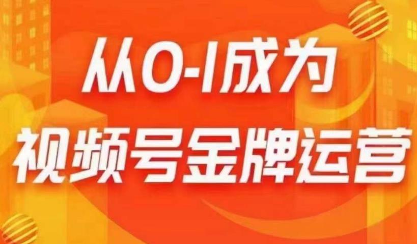 从0-1成为视频号金牌运营，微信运营/账号内容/选品组货/直播全案/起号策略，我们帮你在视频号赚到钱-啄木鸟资源库