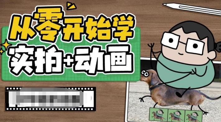 从零开始学实拍加动画，实拍加动画创意教程-啄木鸟资源库