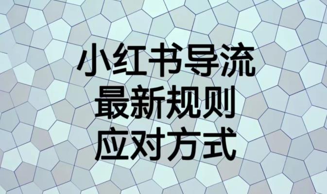 小红书导流最新规则应对方式【揭秘】-啄木鸟资源库