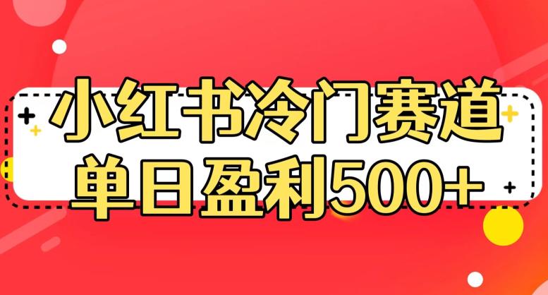 小红书冷门赛道，单日盈利500+【揭秘】-啄木鸟资源库