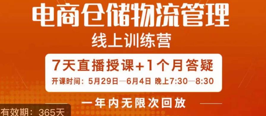 南掌柜·电商仓储物流管理学习班，电商仓储物流是你做大做强的坚强后盾-啄木鸟资源库