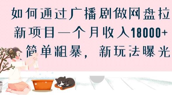 如何通过广播剧做网盘拉新项目一个月收入18000+，简单粗暴，新玩法曝光【揭秘】-啄木鸟资源库