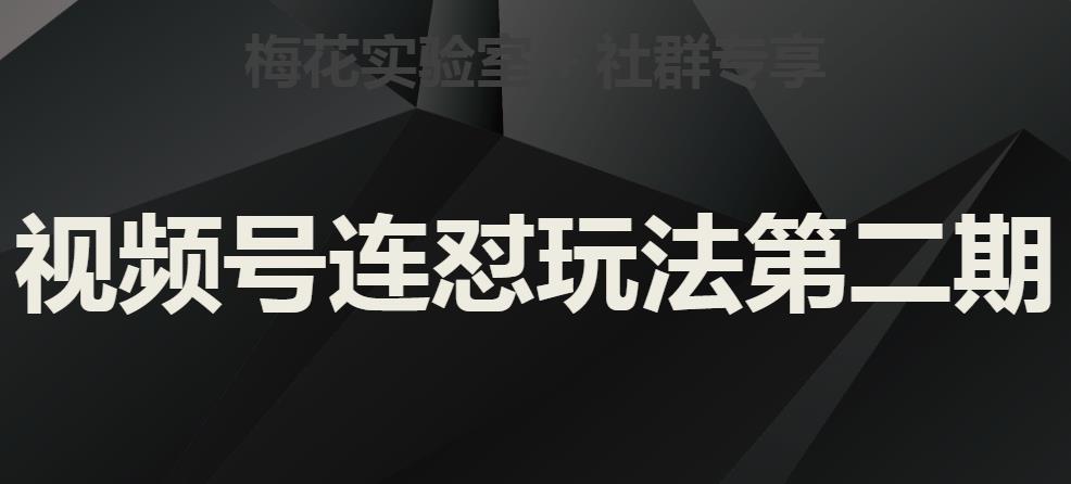 梅花实验室社群视频号连怼玩法第二期，实操讲解全部过程-啄木鸟资源库