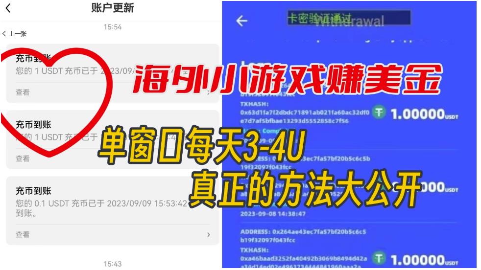 海外小游戏美金项目真正可以达到3-4U单窗口的方法，单台电脑收入300+【揭秘】-啄木鸟资源库