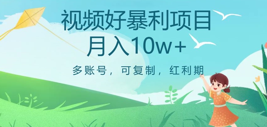 视频号暴利项目，多账号，可复制，红利期，月入10w+【揭秘】-啄木鸟资源库