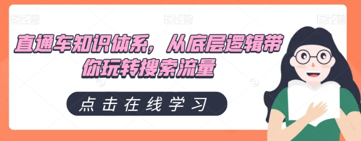 直通车知识体系，从底层逻辑带你玩转搜索流量-啄木鸟资源库