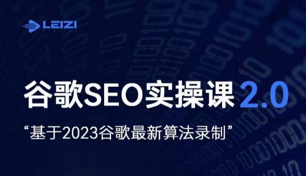 雷子·谷歌SEO 2.0实战课，独立站询盘自由必备，基于2023谷歌最新算法录制-啄木鸟资源库