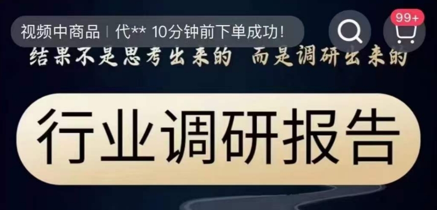 行业调研报告，结果不是思考出来的而是调研出来的-啄木鸟资源库