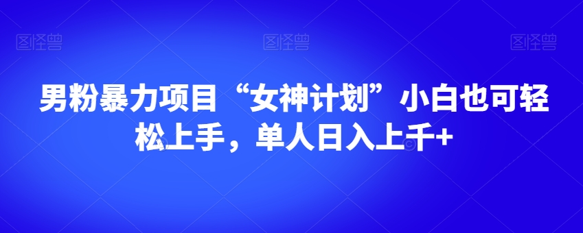 男粉暴力项目“女神计划”小白也可轻松上手，单人日入上千+【揭秘】-啄木鸟资源库