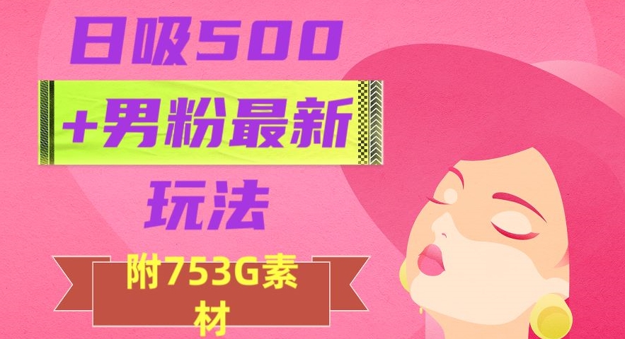 日吸500+男粉最新玩法，从作品制作到如何引流及后端变现，保姆级教程【揭秘】-啄木鸟资源库