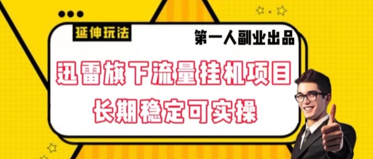 迅雷旗下流量挂机项目，长期稳定可实操【揭秘】-啄木鸟资源库