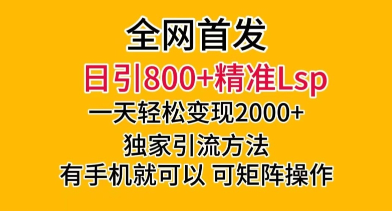 全网首发！日引800+精准老色批，一天变现2000+，独家引流方法，可矩阵操作【揭秘】-啄木鸟资源库