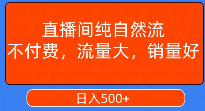 视频号直播间纯自然流，不付费，白嫖自然流，自然流量大，销售高，月入15000+【揭秘】-啄木鸟资源库