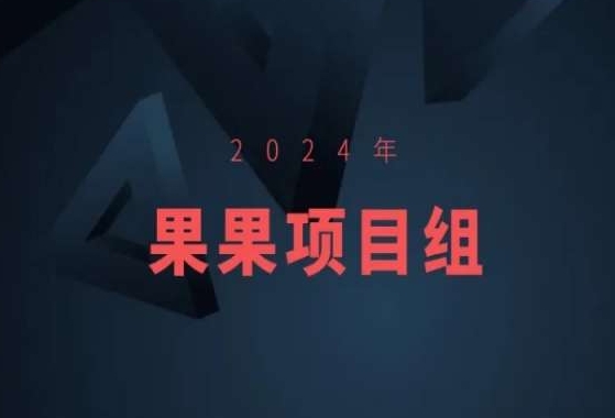 2024年果果项目组项目合集-果果最新项目-啄木鸟资源库