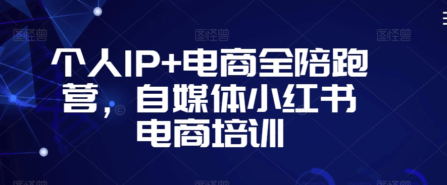 个人IP+电商全陪跑营，自媒体小红书电商培训-啄木鸟资源库