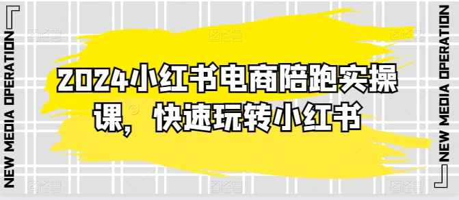 2024小红书电商陪跑实操课，快速玩转小红书，超过20节精细化课程-啄木鸟资源库