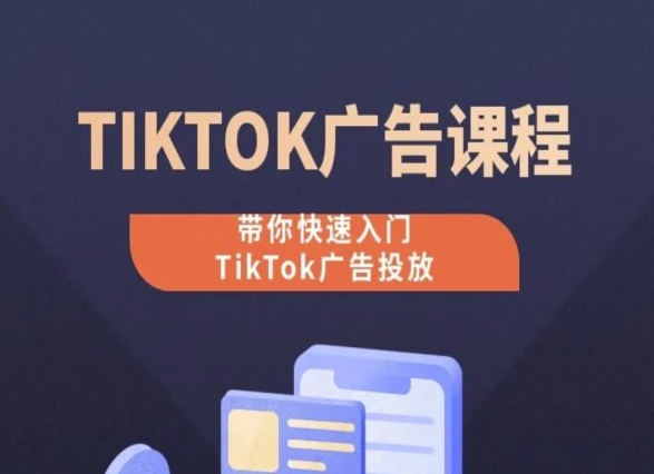 TikTok广告投放课程，从0-1实操课，带你快速入门TikTok广告投放-啄木鸟资源库