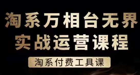 淘系万相台无界实战运营课，淘系付费工具课-啄木鸟资源库