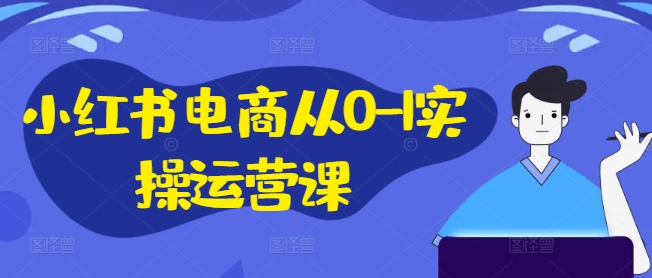 小红书电商从0-1实操运营课，小红书手机实操小红书/IP和私域课/小红书电商电脑实操板块等-啄木鸟资源库