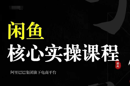 2024闲鱼核心实操课程，从养号、选品、发布、销售，教你做一个出单的闲鱼号-啄木鸟资源库