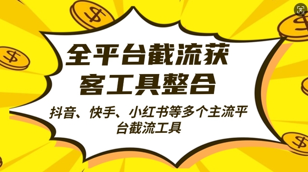 全平台截流获客工县整合全自动引流，日引2000+精准客户【揭秘】-啄木鸟资源库