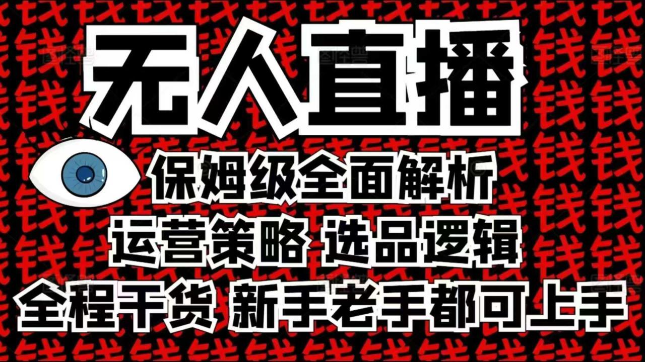 2025无人直播这么做就对了，保姆级全面解析，全程干货，新手老手都可上手-啄木鸟资源库